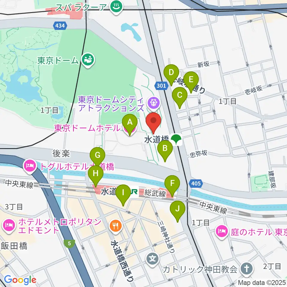 カナデビアホール周辺のコンビニエンスストア一覧地図