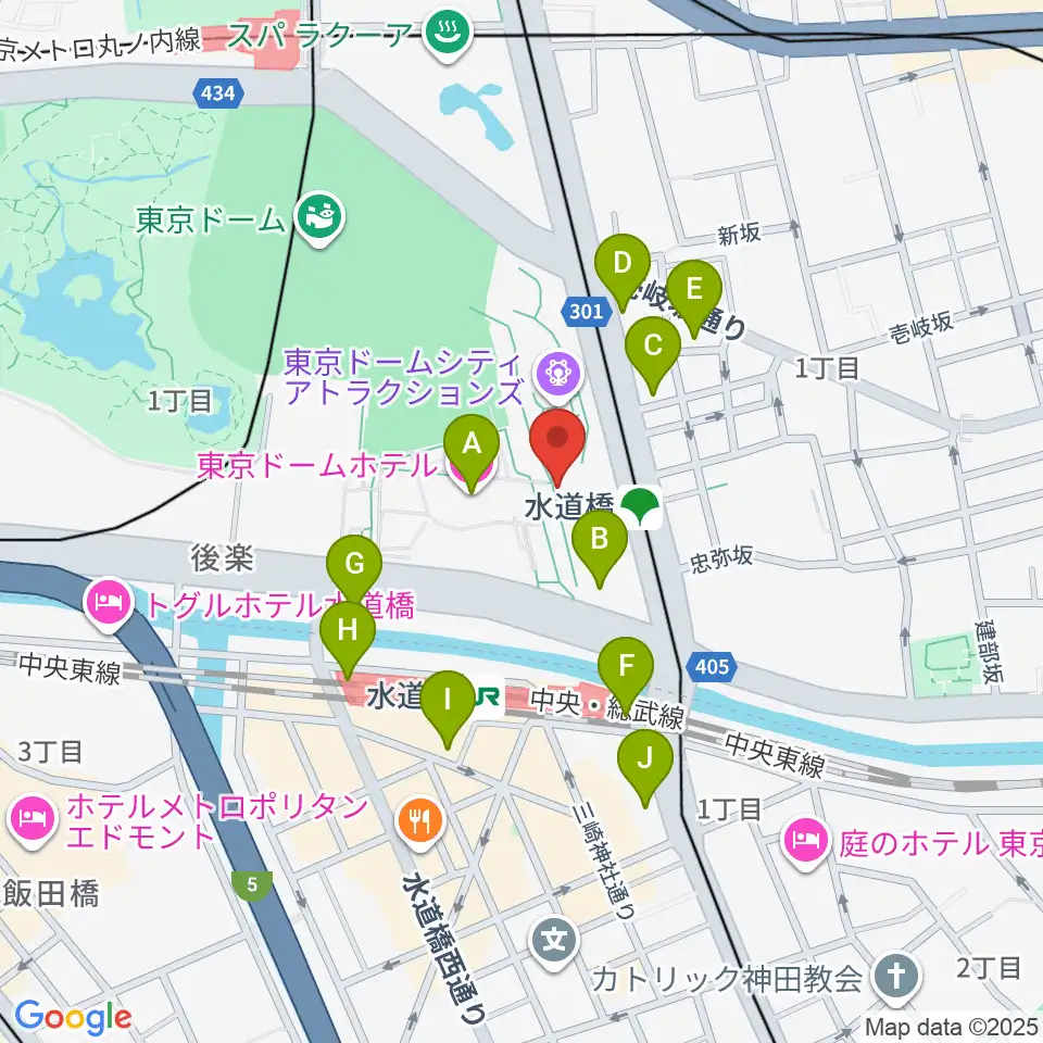 カナデビアホール周辺のコンビニエンスストア一覧地図