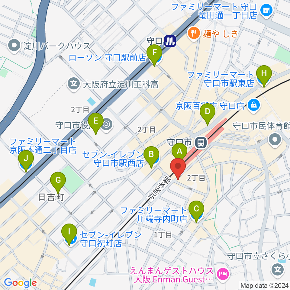 studio HEMP周辺のコンビニエンスストア一覧地図