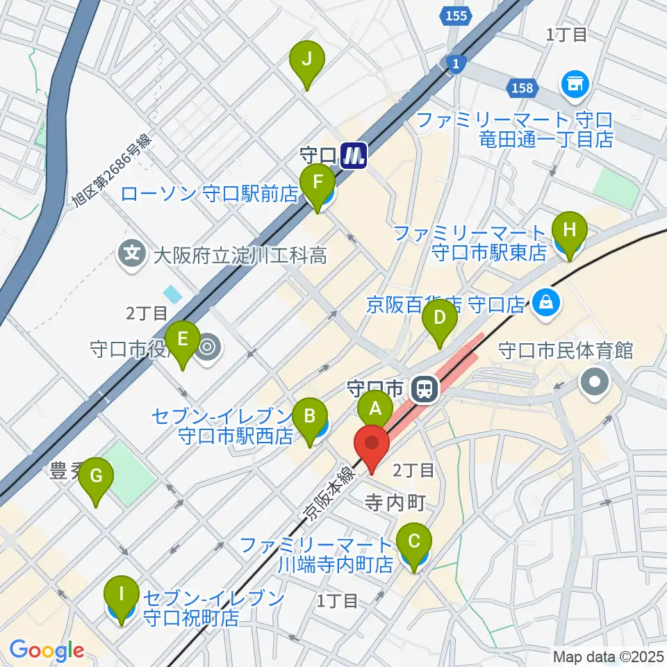 studio HEMP周辺のコンビニエンスストア一覧地図