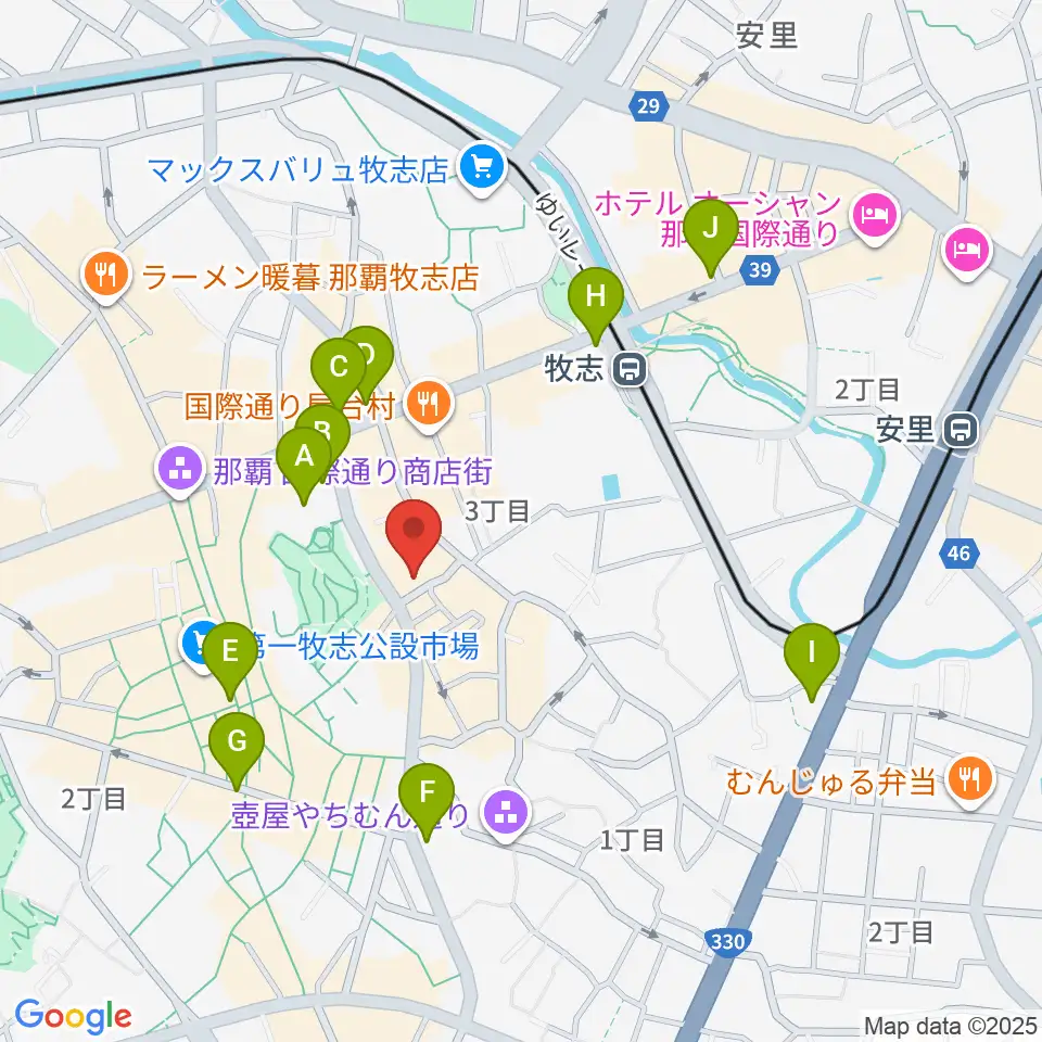 桜坂セントラル周辺のコンビニエンスストア一覧地図