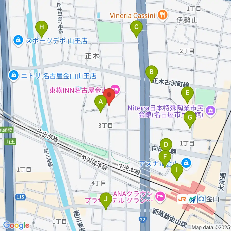 music art BeSoul周辺のコンビニエンスストア一覧地図