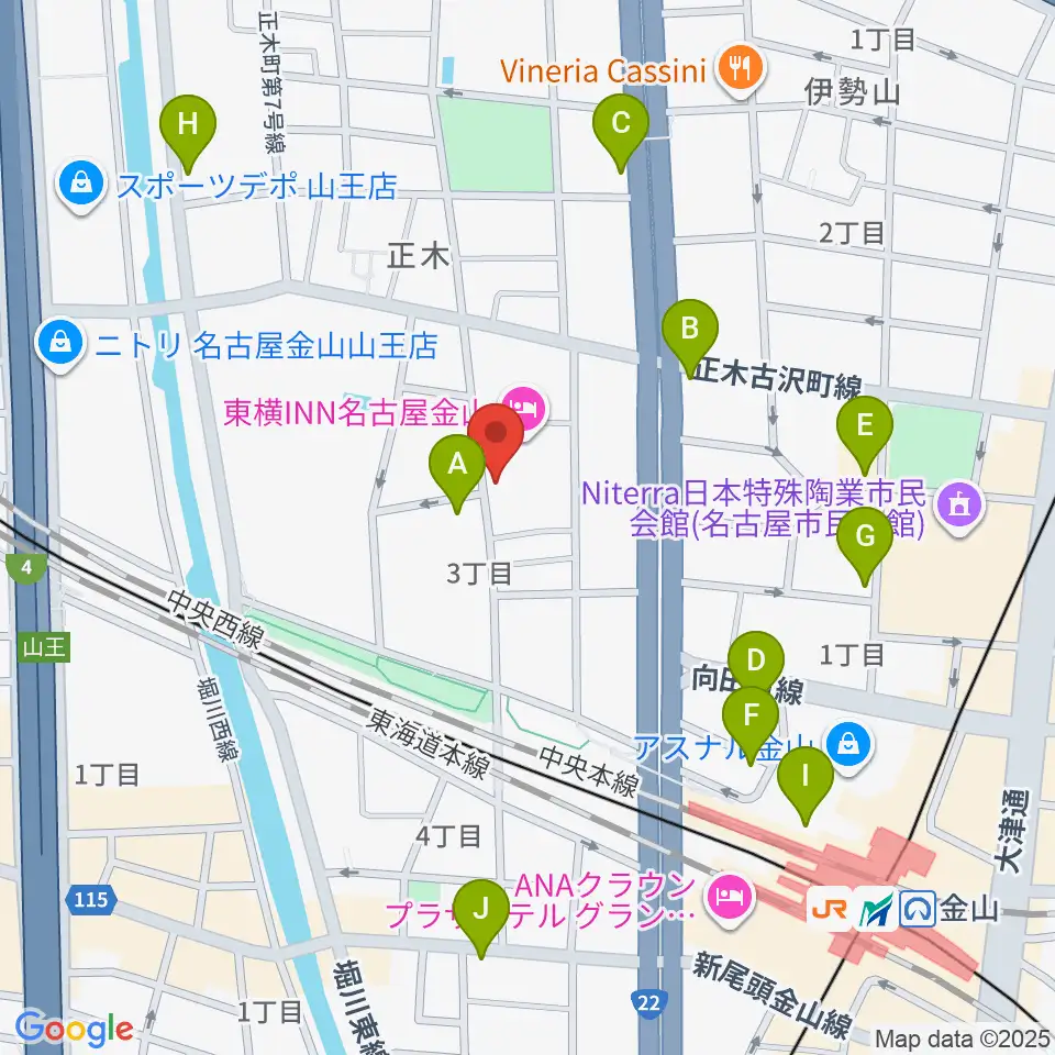 music art BeSoul周辺のコンビニエンスストア一覧地図