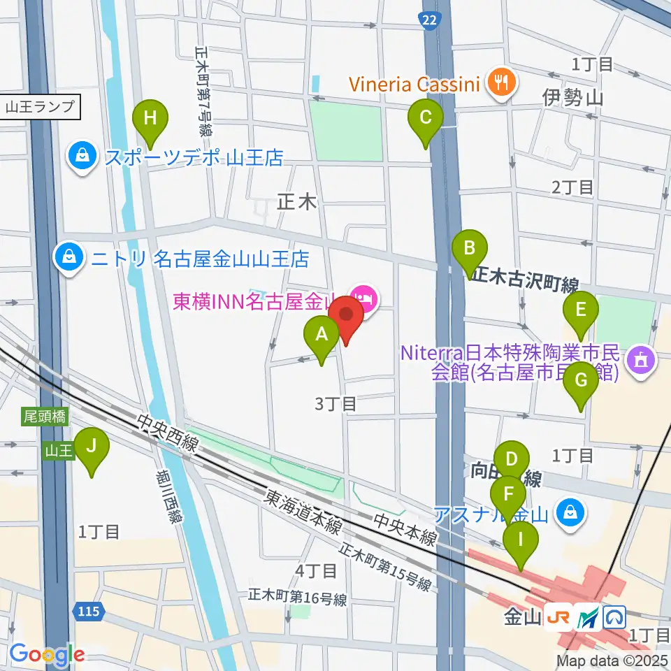 music art BeSoul周辺のコンビニエンスストア一覧地図