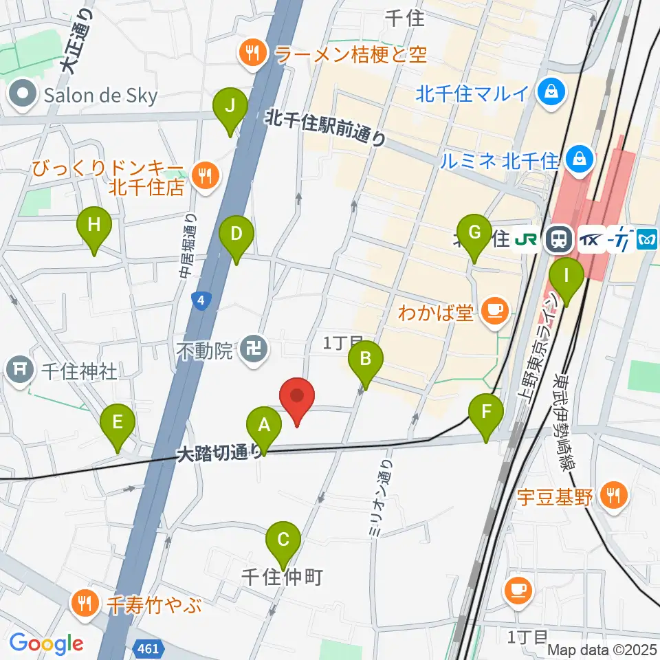 東京芸術センター ピアノラウンジ周辺のコンビニエンスストア一覧地図
