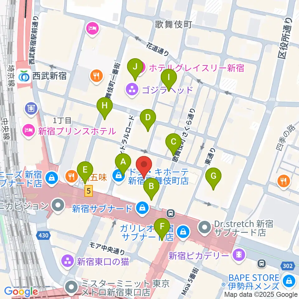 ゴールデンエッグ周辺のコンビニエンスストア一覧地図