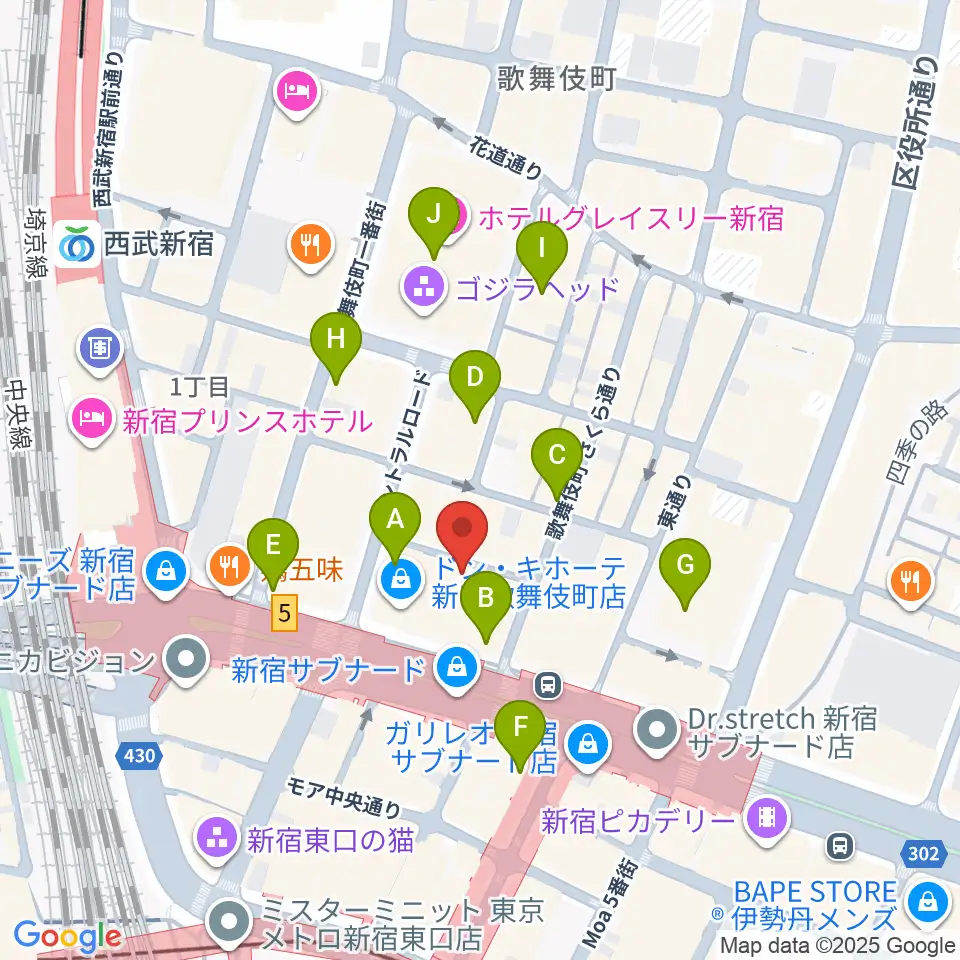 ゴールデンエッグ周辺のコンビニエンスストア一覧地図