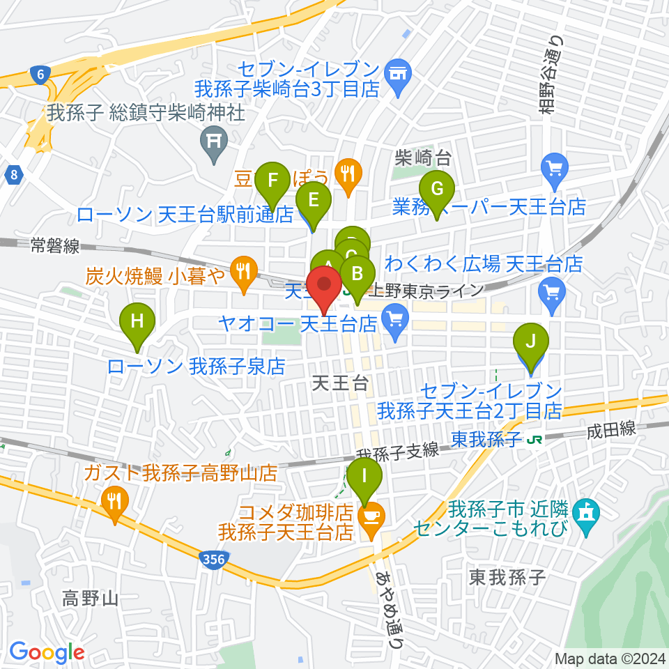 オールディスプレイ・ハコ周辺のコンビニエンスストア一覧地図