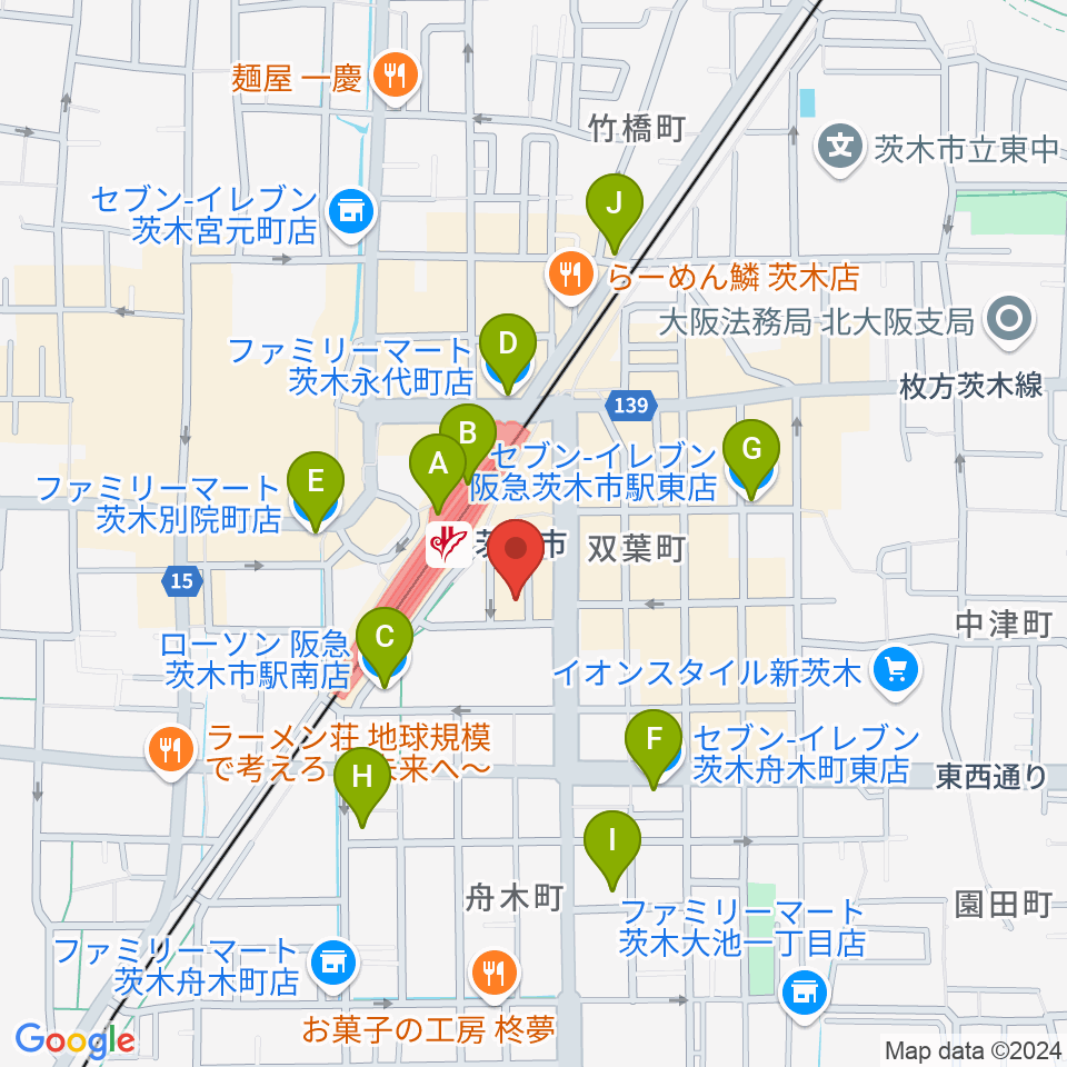 D-studio周辺のコンビニエンスストア一覧地図