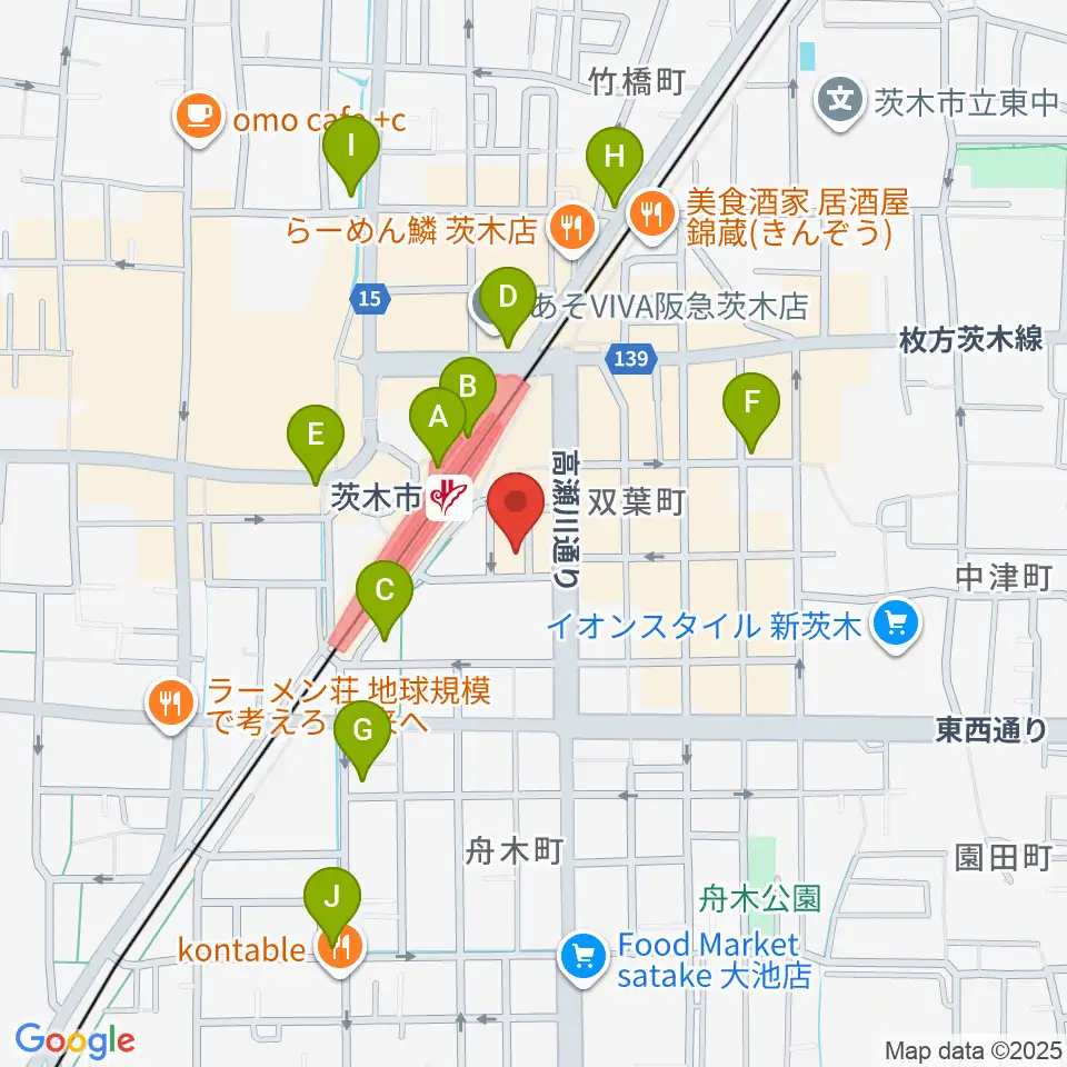 D-studio周辺のコンビニエンスストア一覧地図