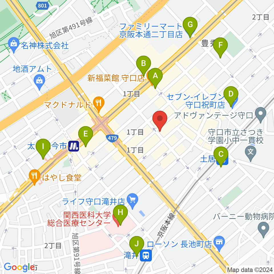 Studio Orque周辺のコンビニエンスストア一覧地図