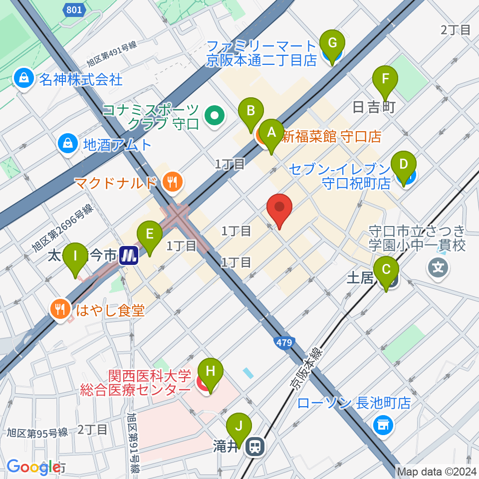 Studio Orque周辺のコンビニエンスストア一覧地図