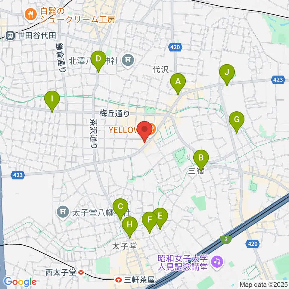 rainford studio周辺のコンビニエンスストア一覧地図