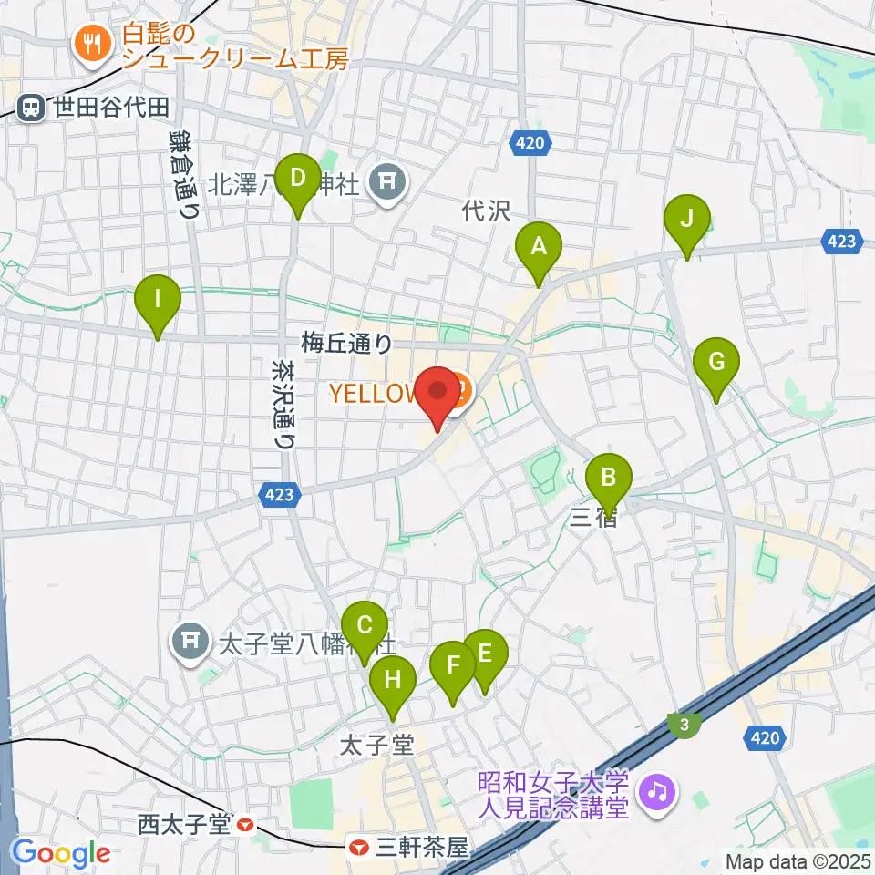 rainford studio周辺のコンビニエンスストア一覧地図