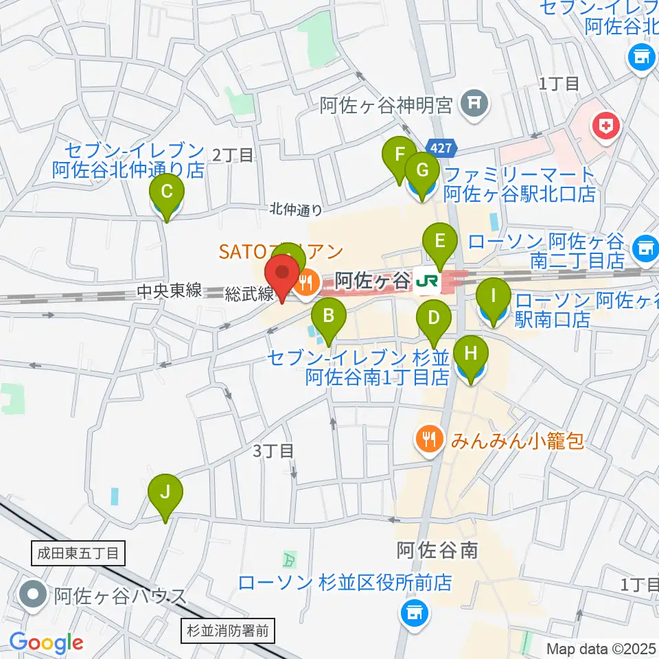 ONE VIBES周辺のコンビニエンスストア一覧地図