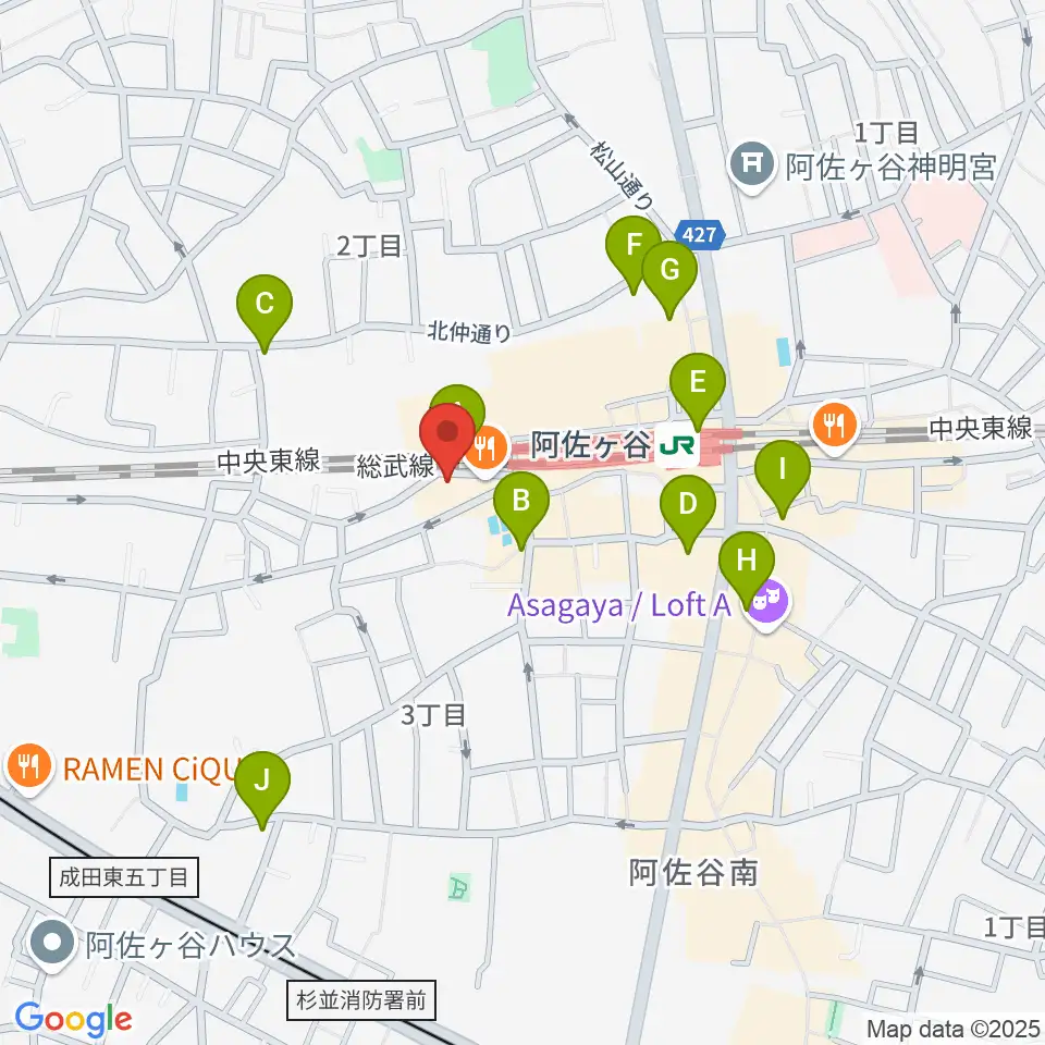 ONE VIBES周辺のコンビニエンスストア一覧地図