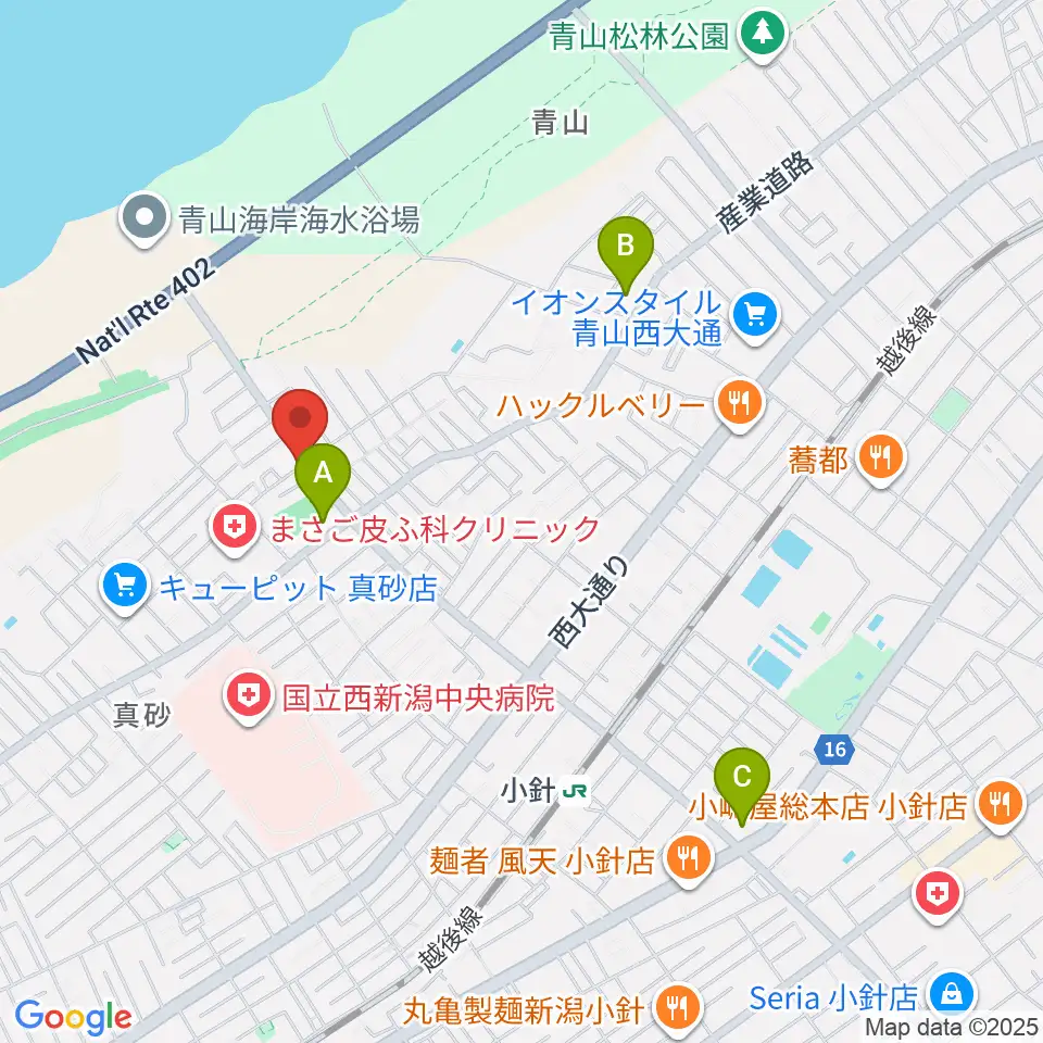 ギターショップイシヤマ周辺のコンビニエンスストア一覧地図