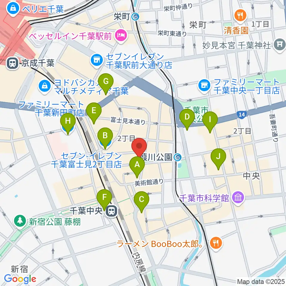 エイティワンクラブ周辺のコンビニエンスストア一覧地図