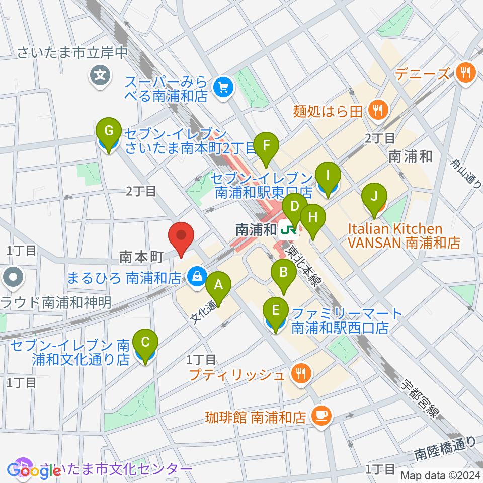 宮内家周辺のコンビニエンスストア一覧地図