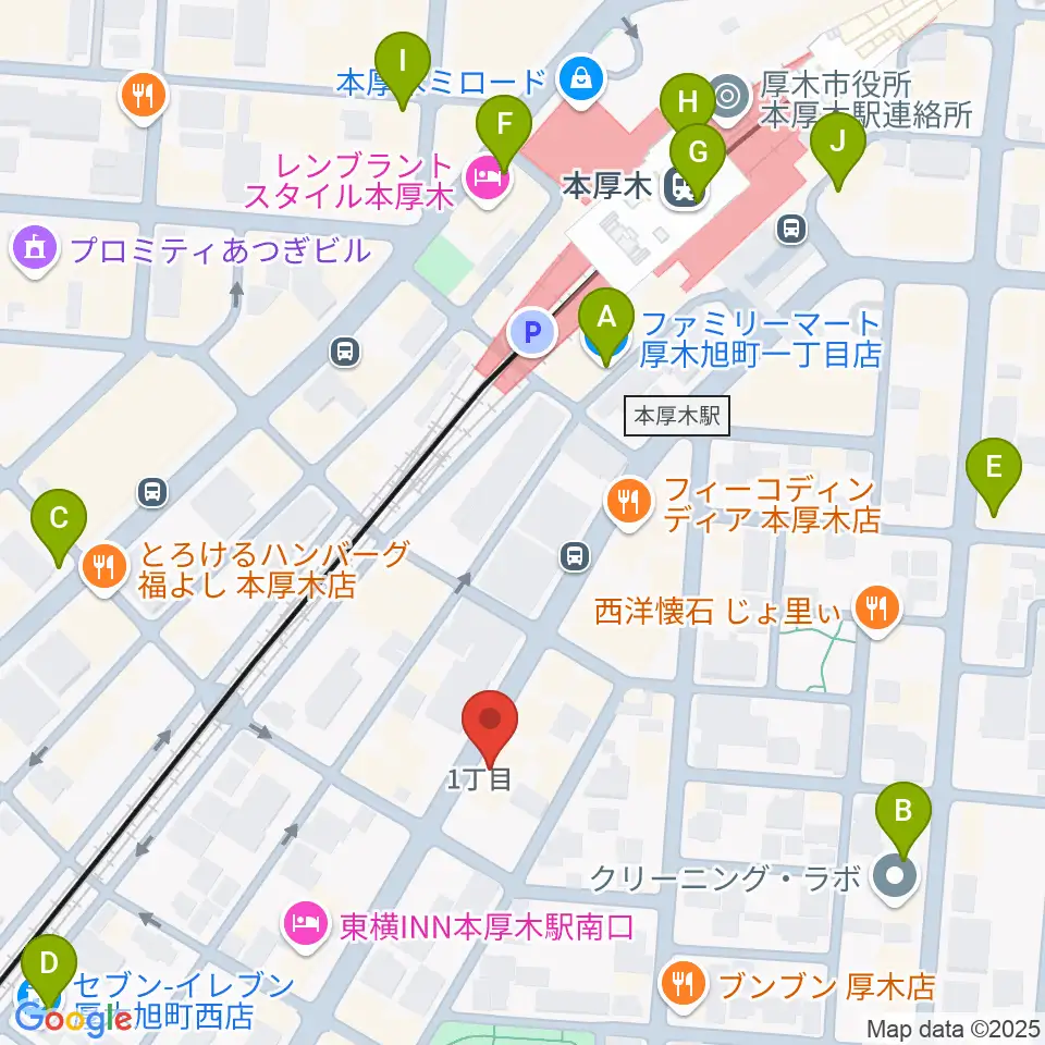 サンダースネイクアツギ周辺のコンビニエンスストア一覧地図