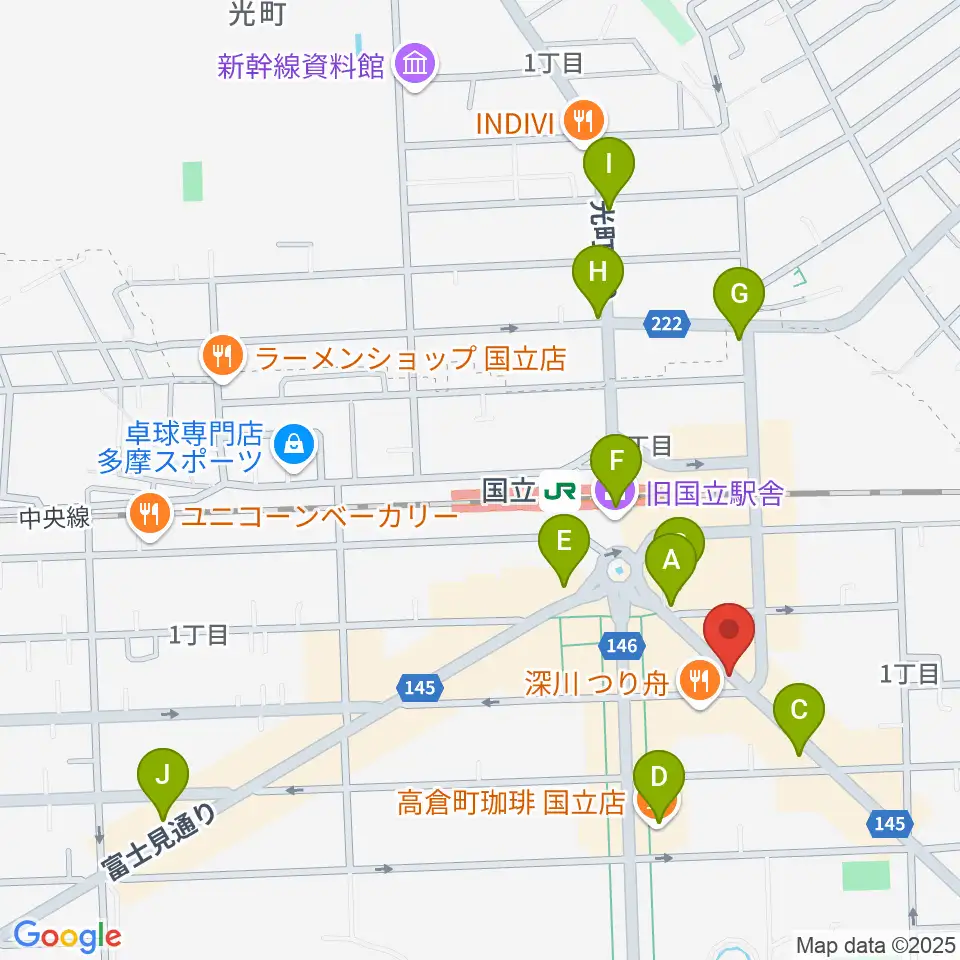ハーバーライト周辺のコンビニエンスストア一覧地図