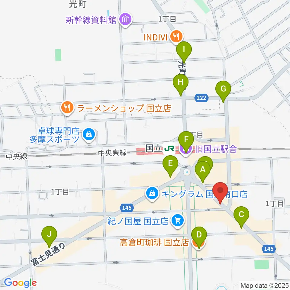ハーバーライト周辺のコンビニエンスストア一覧地図