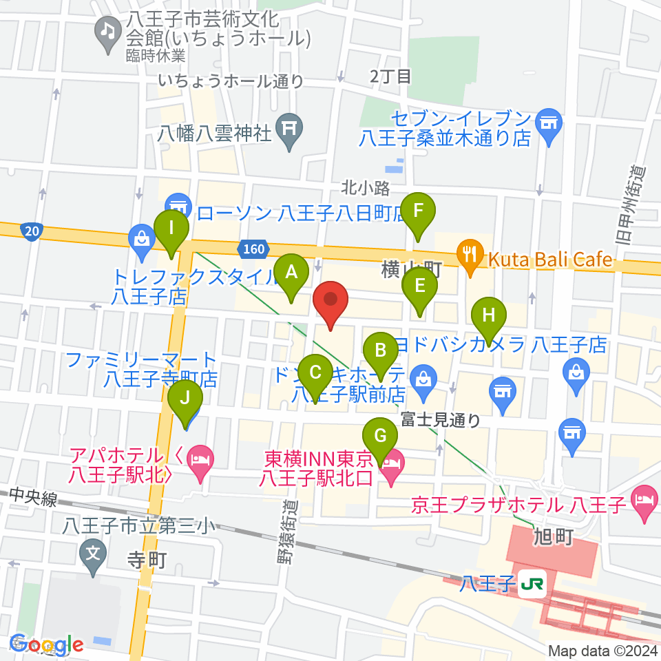 びー玉周辺のコンビニエンスストア一覧地図