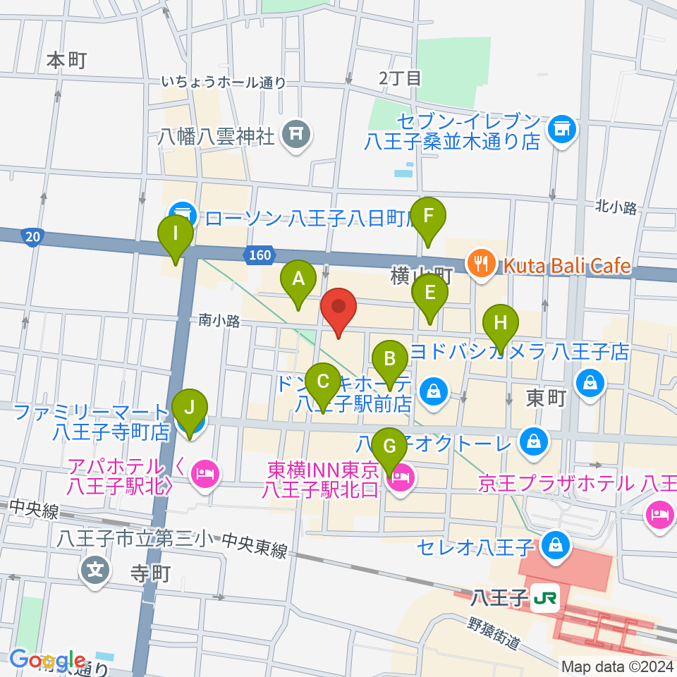 びー玉周辺のコンビニエンスストア一覧地図