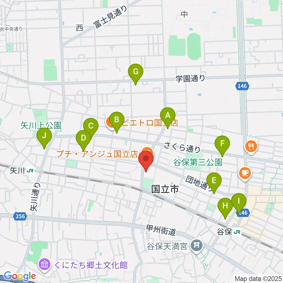 FSXホール周辺のコンビニエンスストア一覧地図