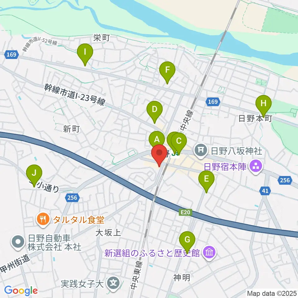 SoulK周辺のコンビニエンスストア一覧地図