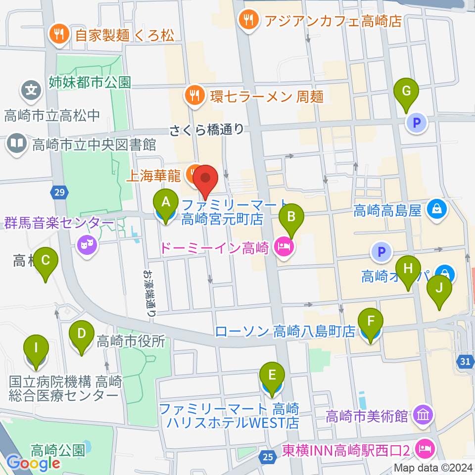 アースヴォーカルスタジオ周辺のコンビニエンスストア一覧地図