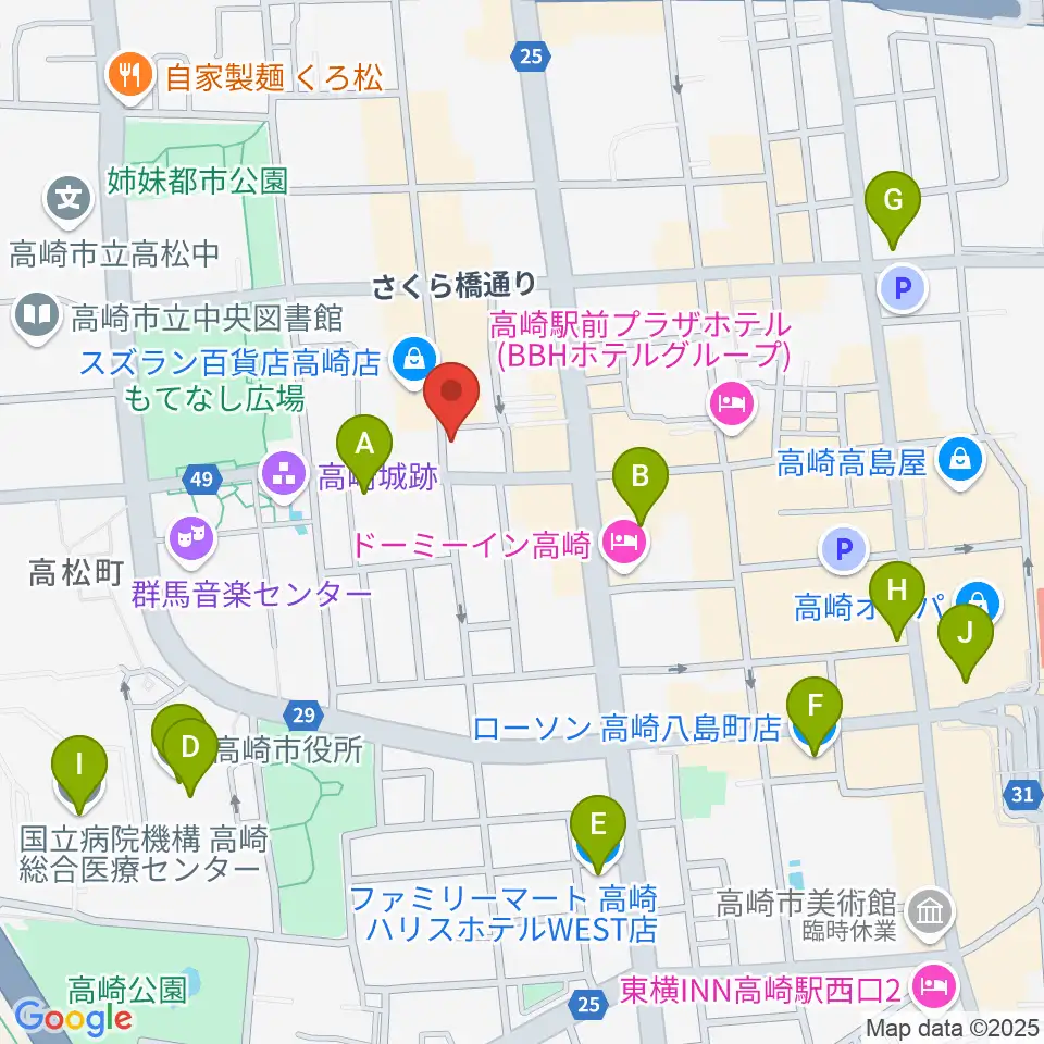 アースヴォーカルスタジオ周辺のコンビニエンスストア一覧地図