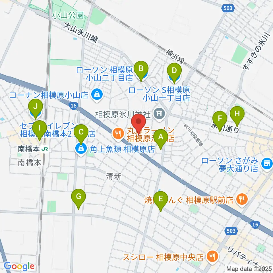ベルベットルームスタジオ周辺のコンビニエンスストア一覧地図