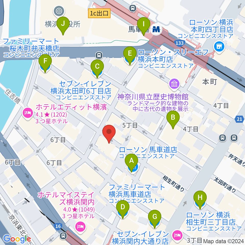 上町63周辺のコンビニエンスストア一覧地図