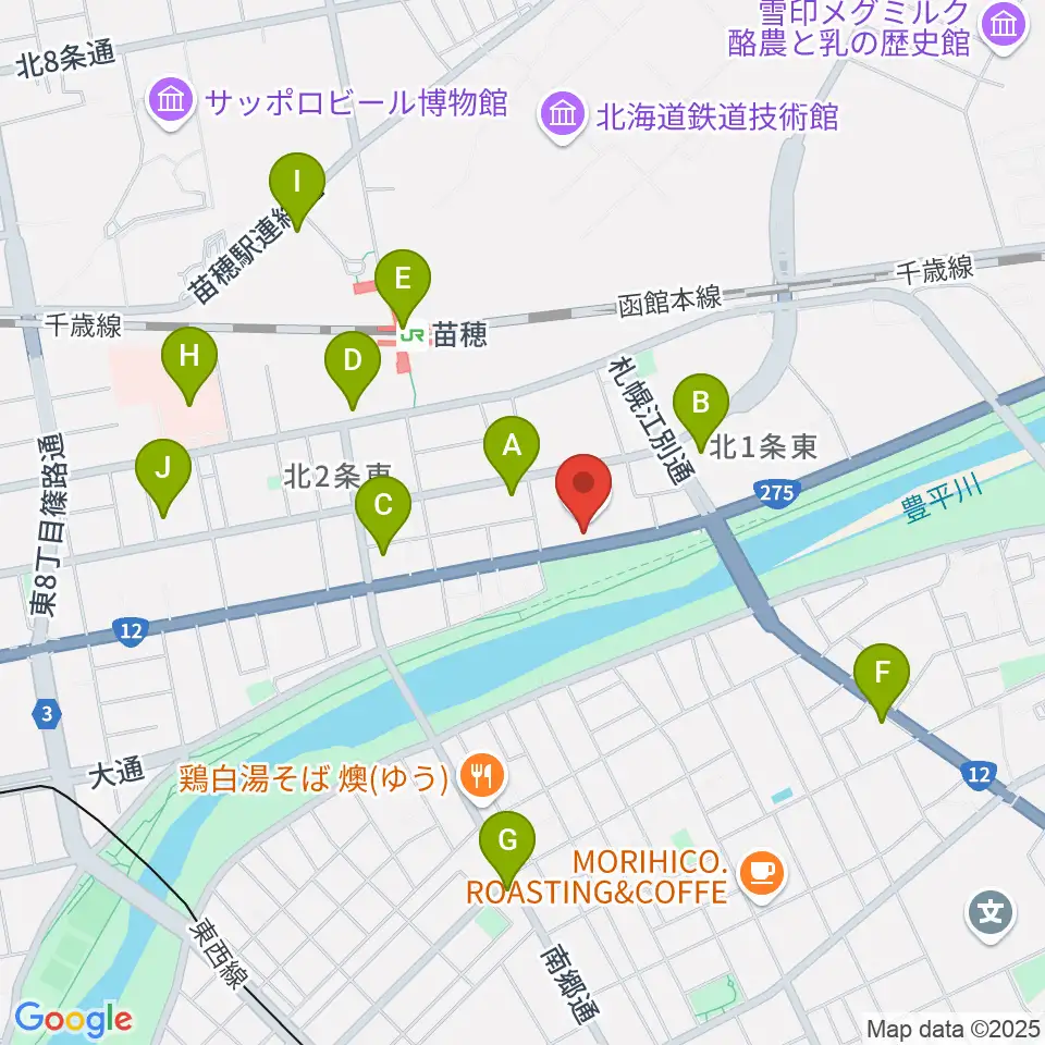 スタジオマグナム周辺のコンビニエンスストア一覧地図