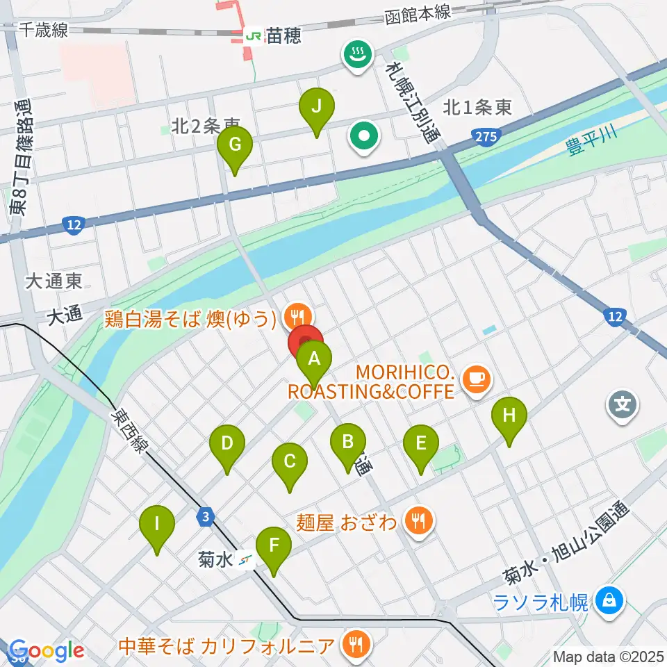 STUDIO BLUE-DUN周辺のコンビニエンスストア一覧地図