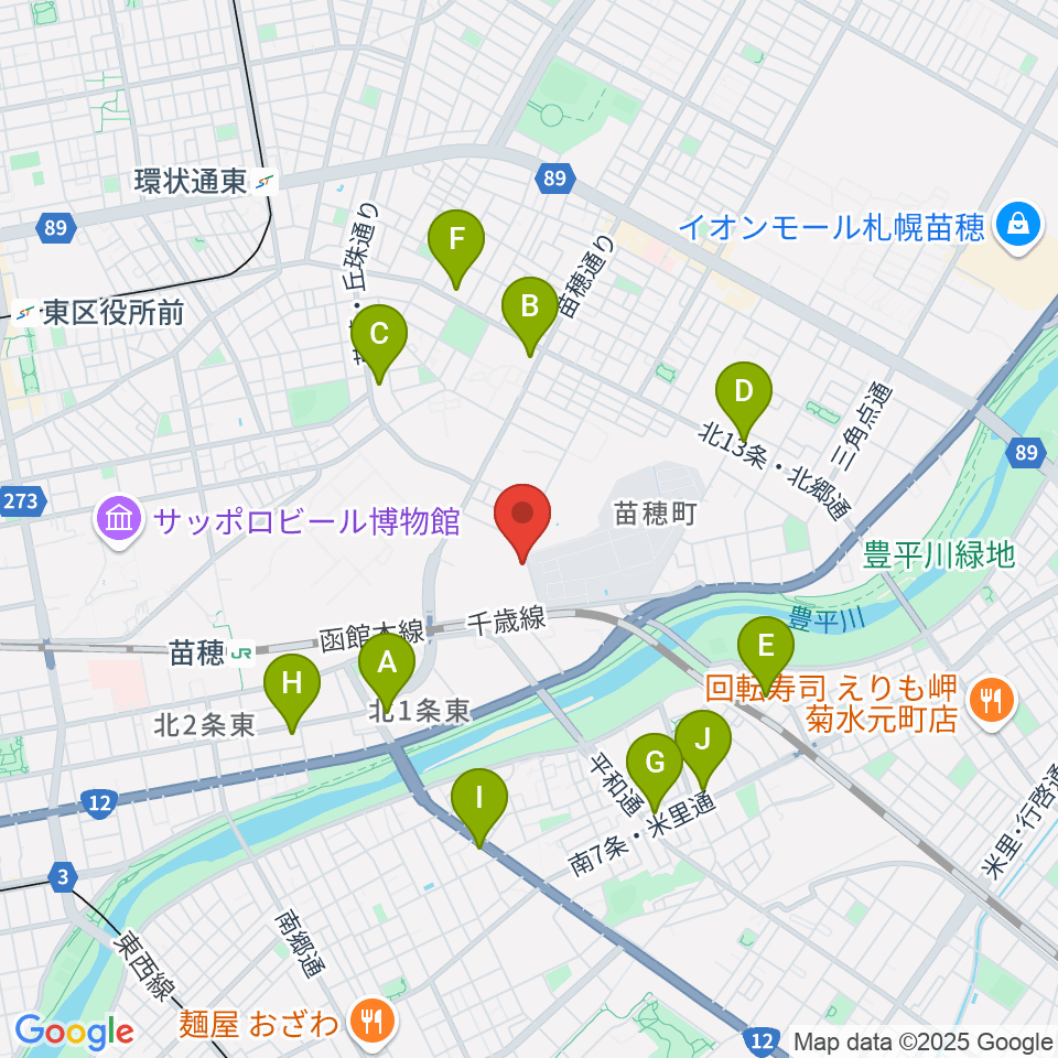 スタジオカディス周辺のコンビニエンスストア一覧地図