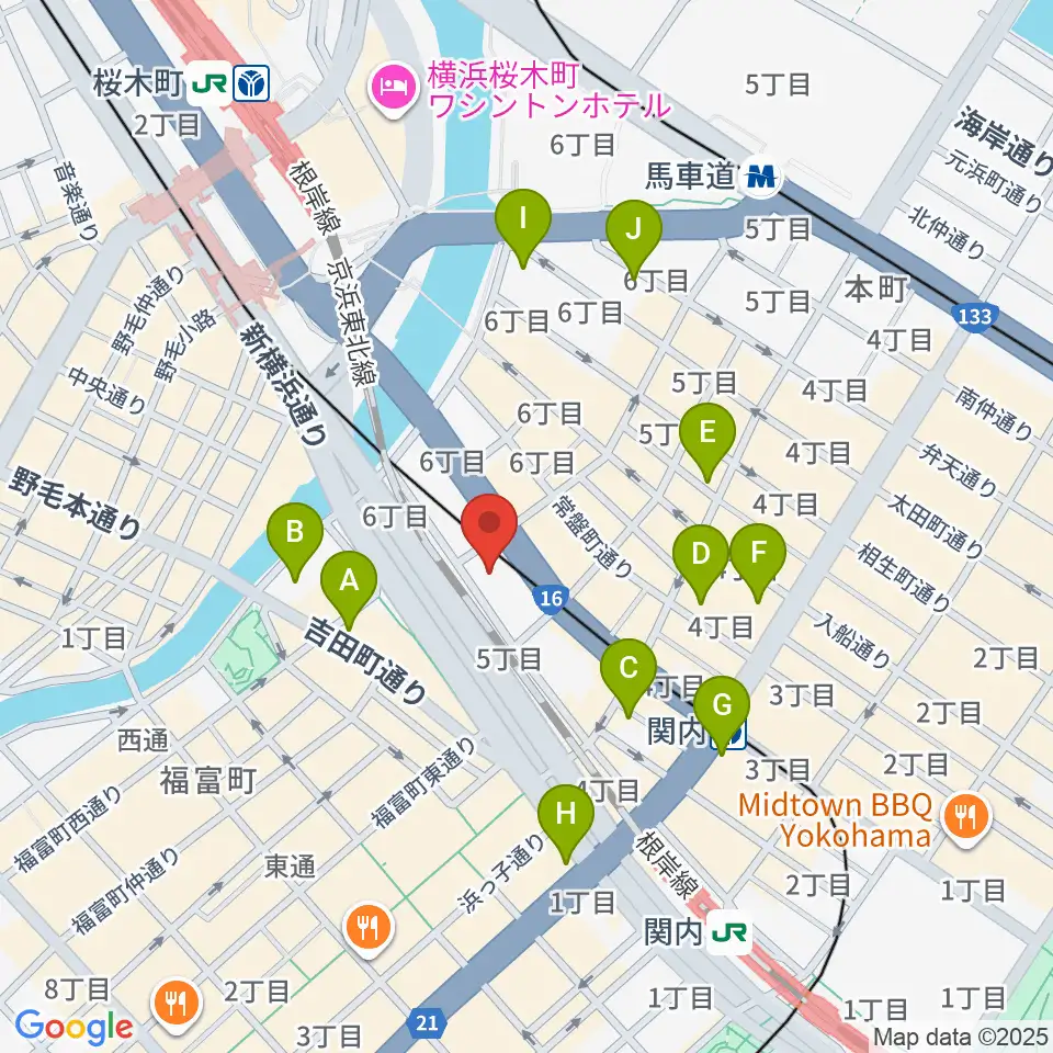 R's TRIBECA周辺のコンビニエンスストア一覧地図