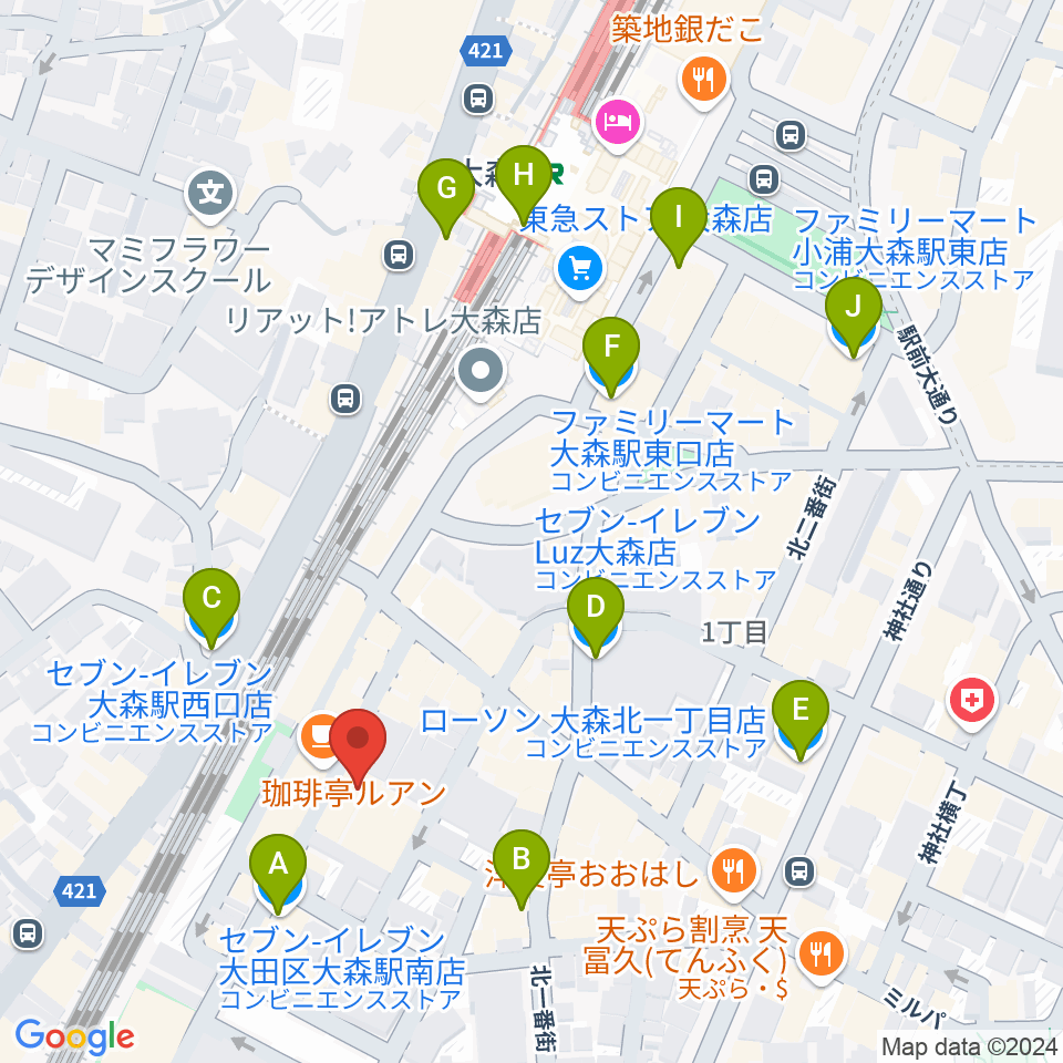 フォーク居酒屋 風に吹かれて周辺のコンビニエンスストア一覧地図