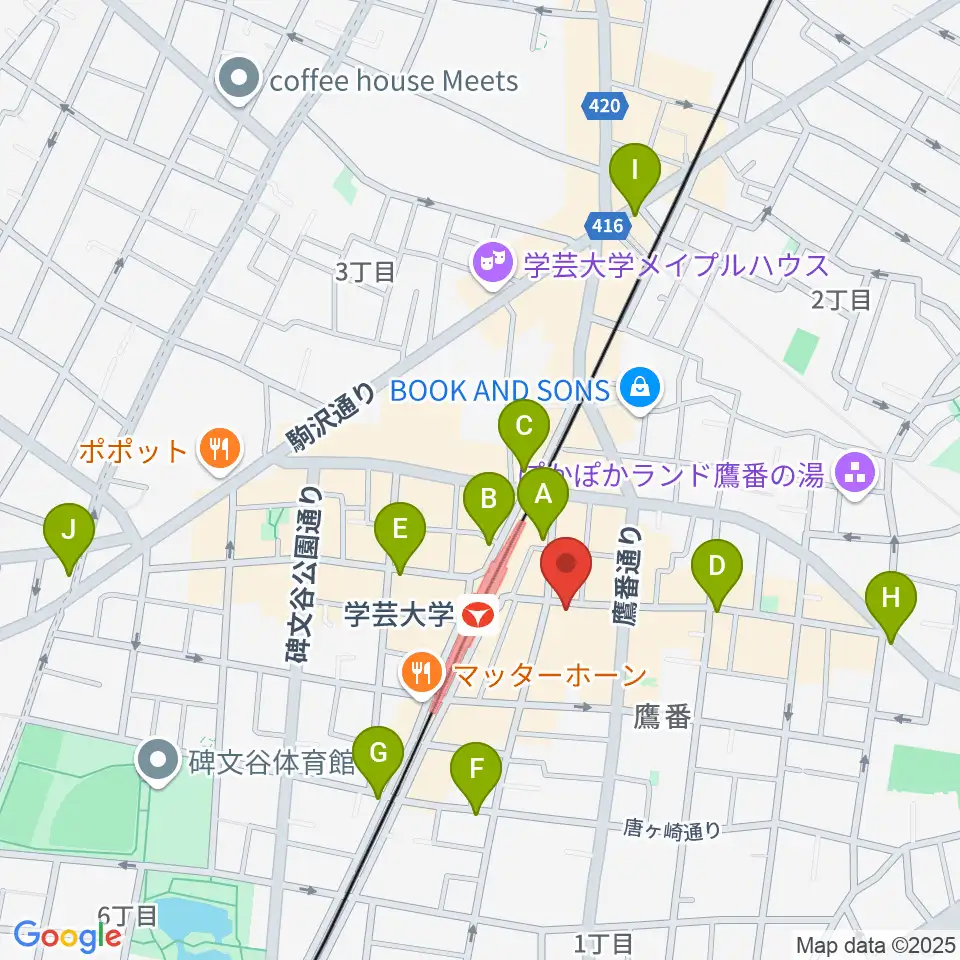 珈琲美学周辺のコンビニエンスストア一覧地図