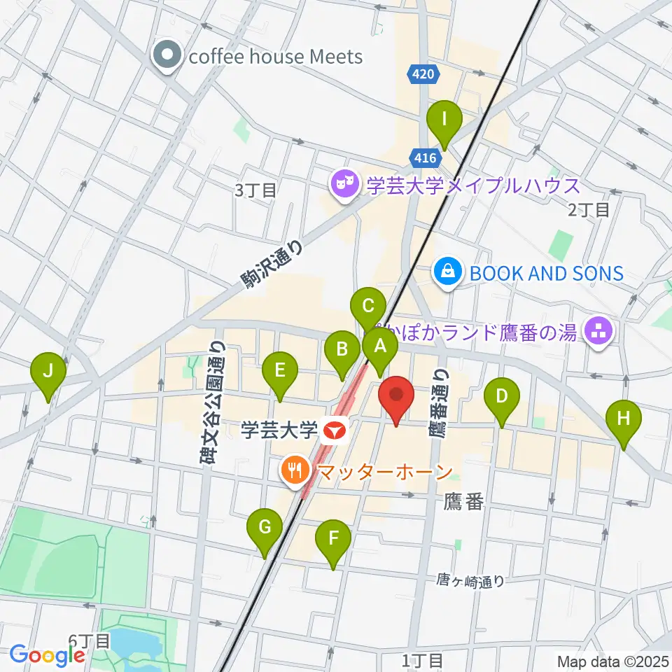 珈琲美学周辺のコンビニエンスストア一覧地図