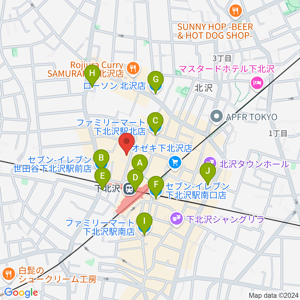 コムカフェ音倉周辺のコンビニエンスストア一覧地図