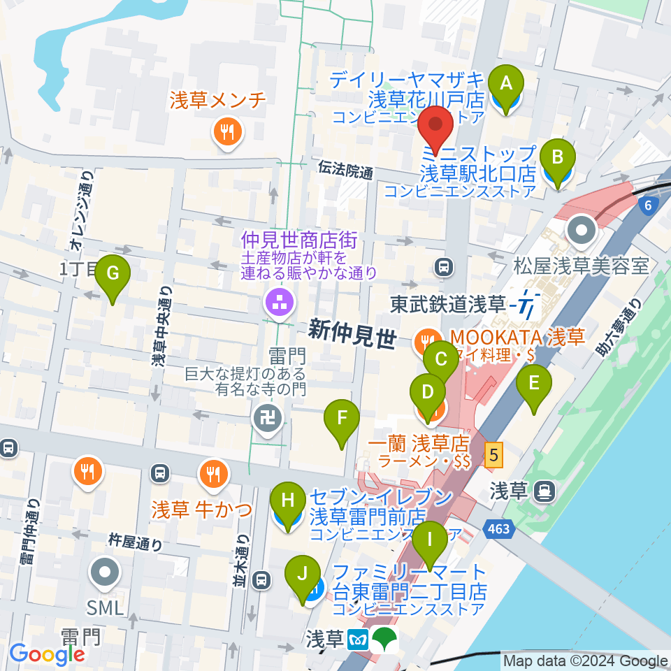 ライブ・バー舵輪周辺のコンビニエンスストア一覧地図