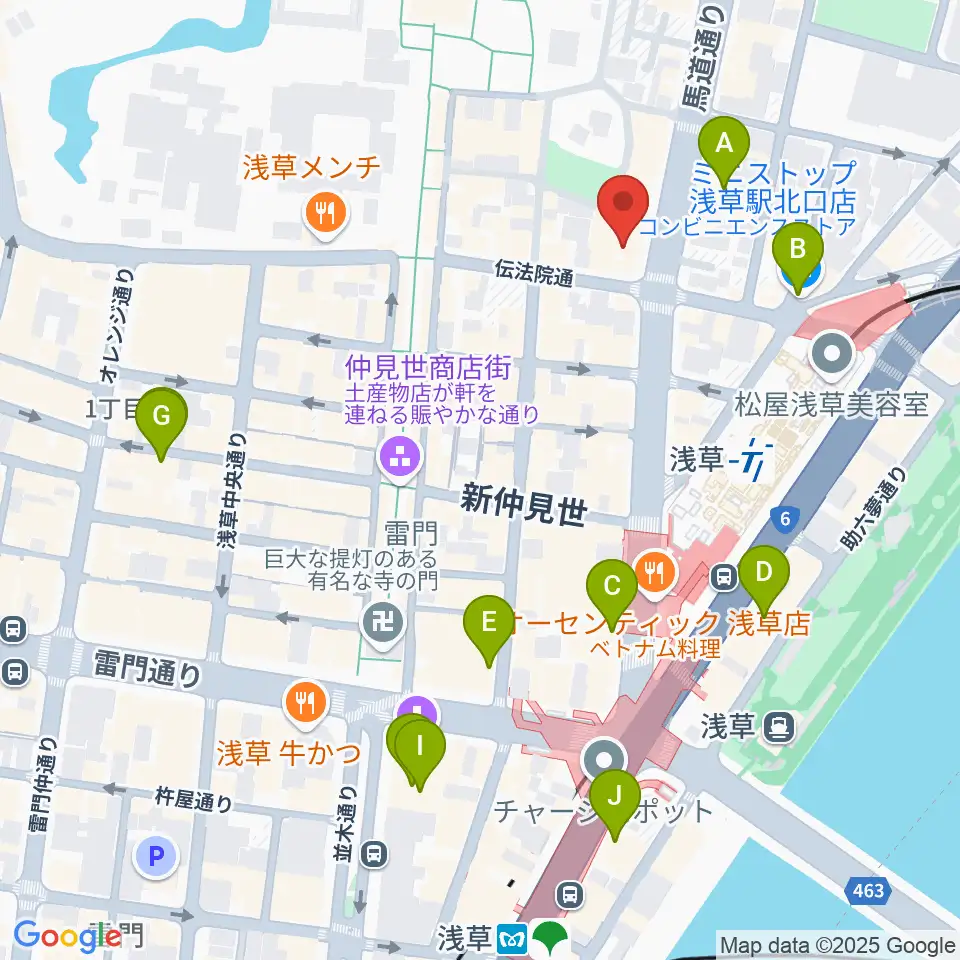 ライブ・バー舵輪周辺のコンビニエンスストア一覧地図