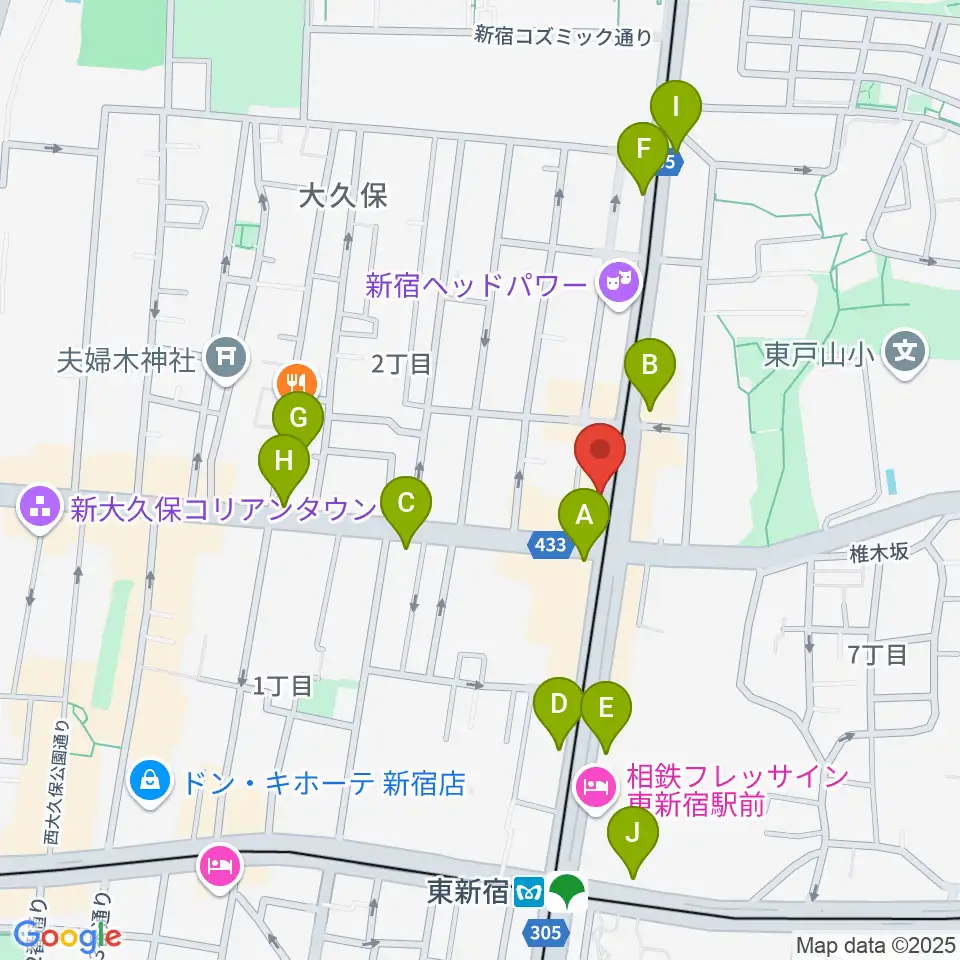 真昼の月・夜の太陽周辺のコンビニエンスストア一覧地図