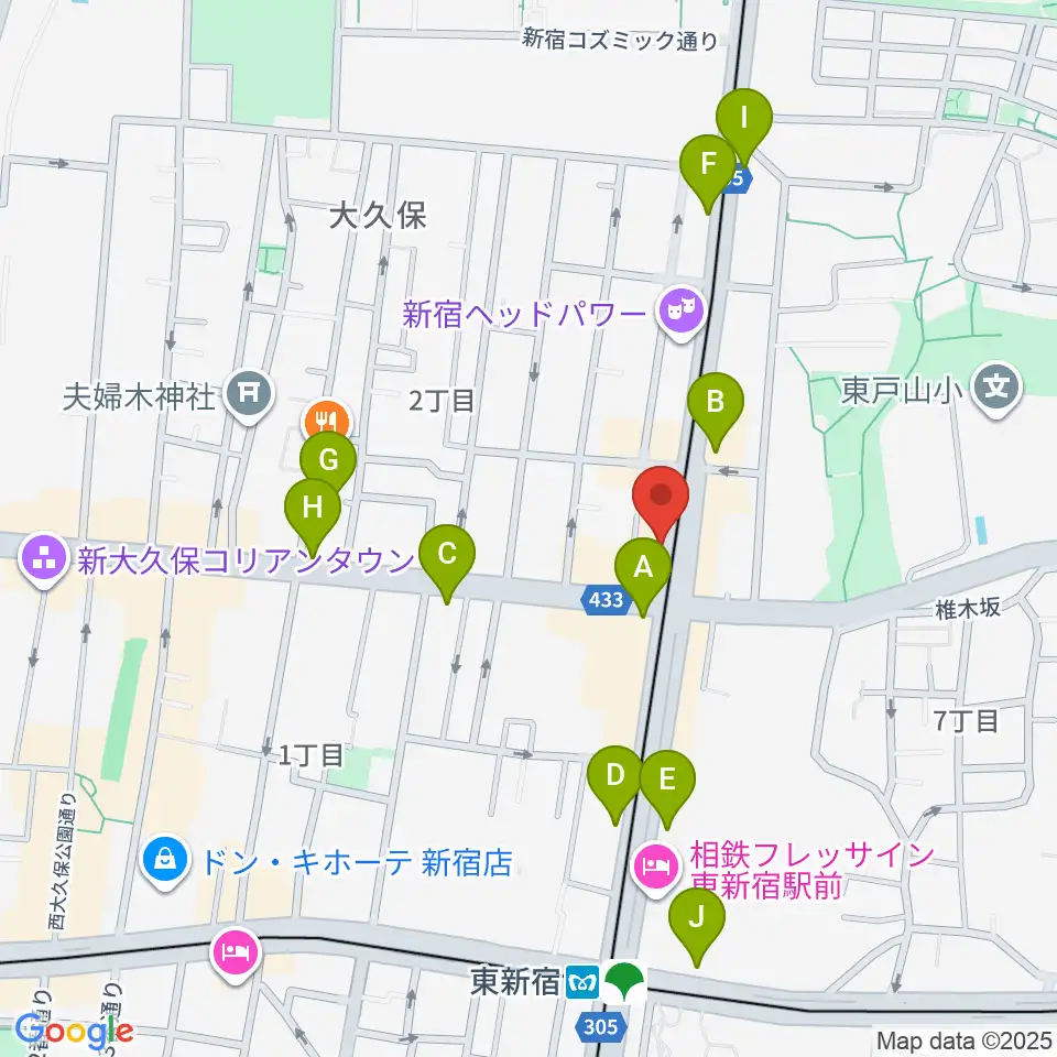 真昼の月・夜の太陽周辺のコンビニエンスストア一覧地図