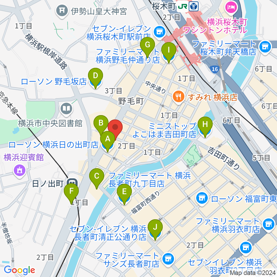 Sam's Bar周辺のコンビニエンスストア一覧地図