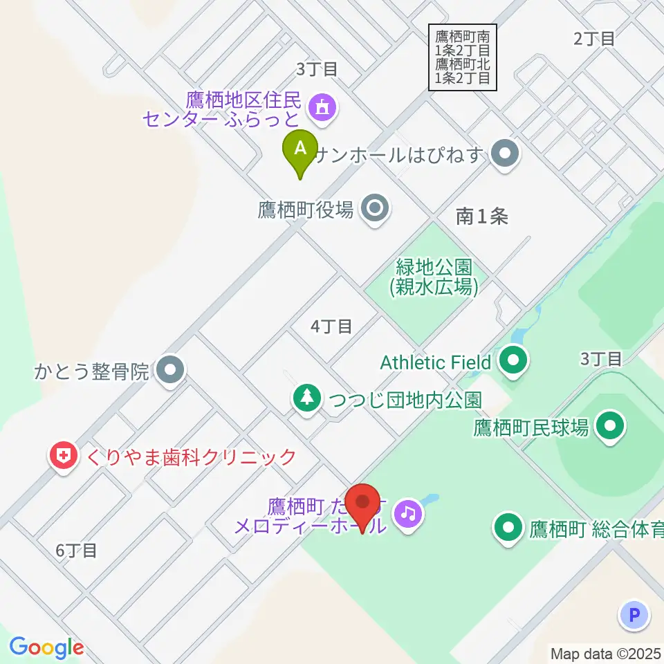 たかすメロディーホール周辺のコンビニエンスストア一覧地図