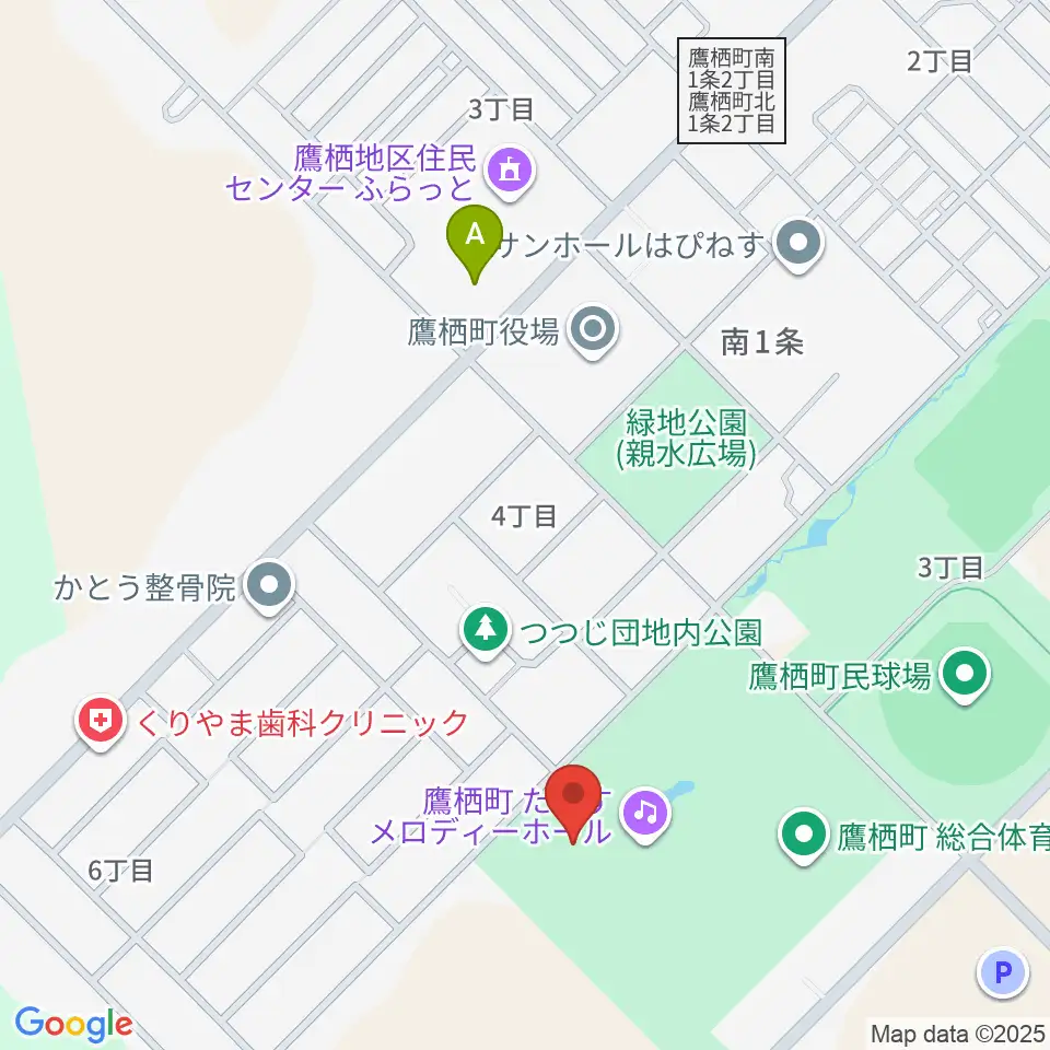 たかすメロディーホール周辺のコンビニエンスストア一覧地図