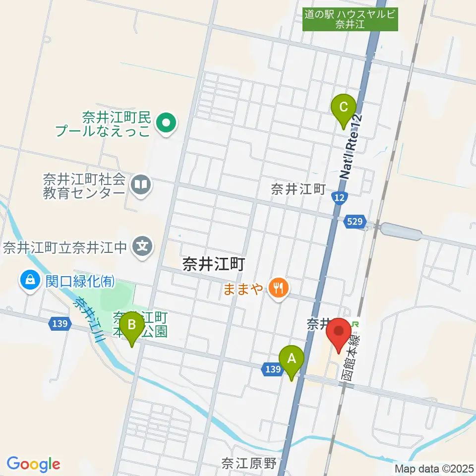 奈井江町文化ホール コンチェルトホール周辺のコンビニエンスストア一覧地図